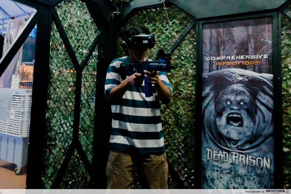 VR shooting game at Mega Carnival