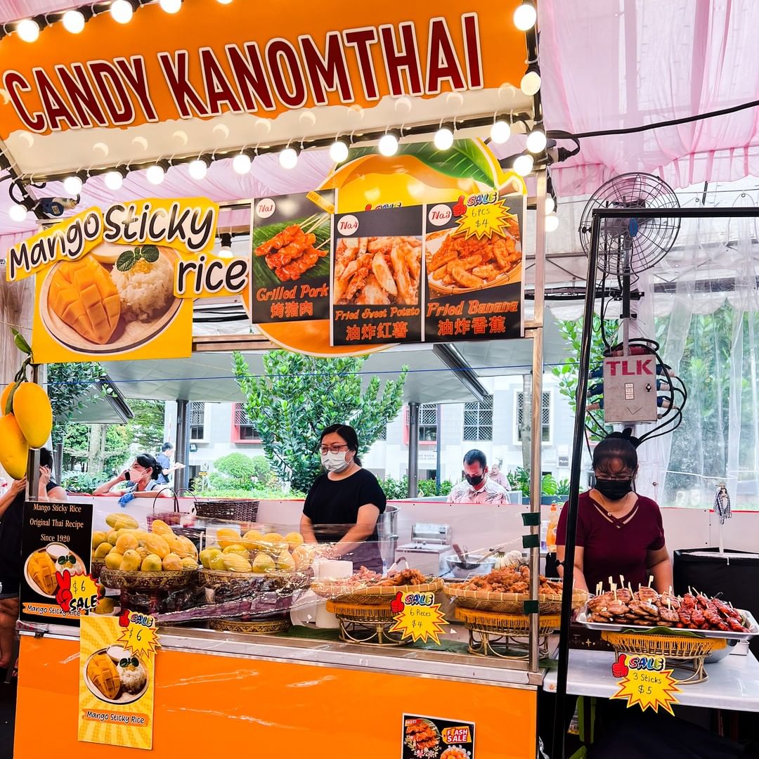 Pasar Malams in Singapore Mango Sticky Rice
