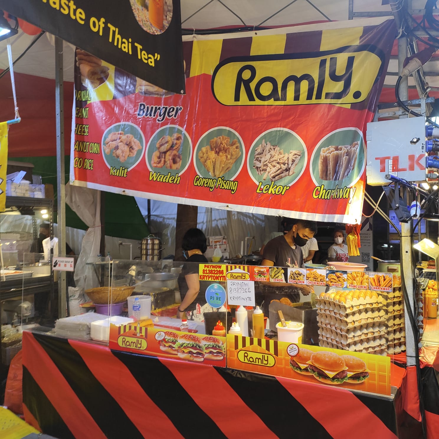 Pasar Malams in Singapore Ramly Burger