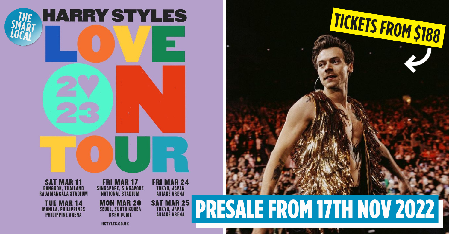 Harry Styles Love On Tour 2023 In Singapore On 17th March
