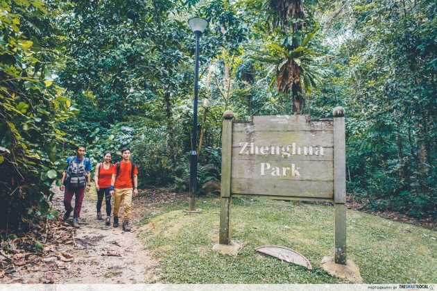 hiking trails in Singapore - Zhenghua Park 