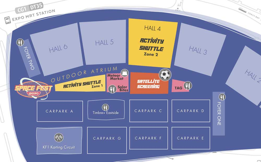 Layout of Space Fest 