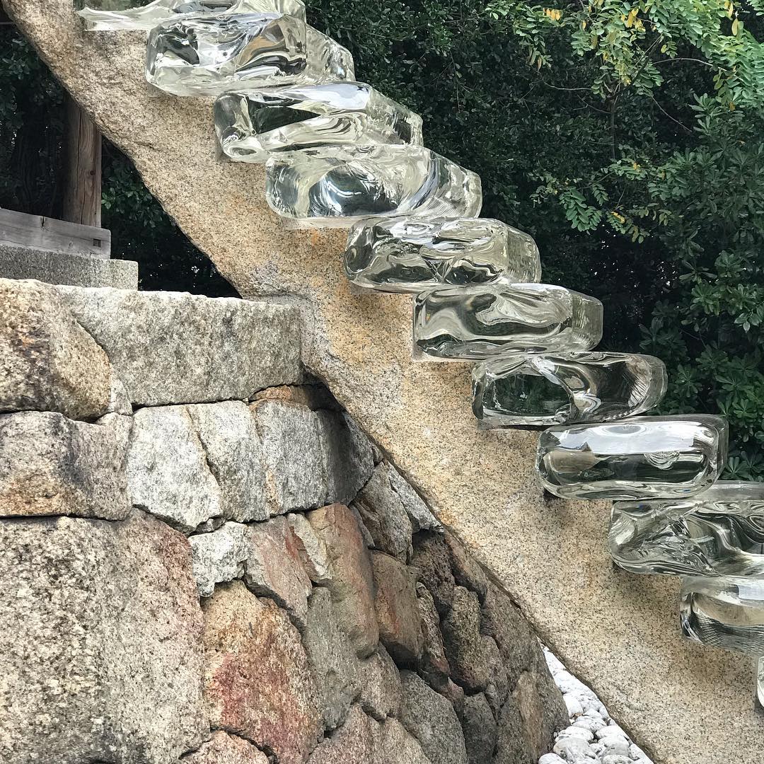 glass staircase go'o shrine