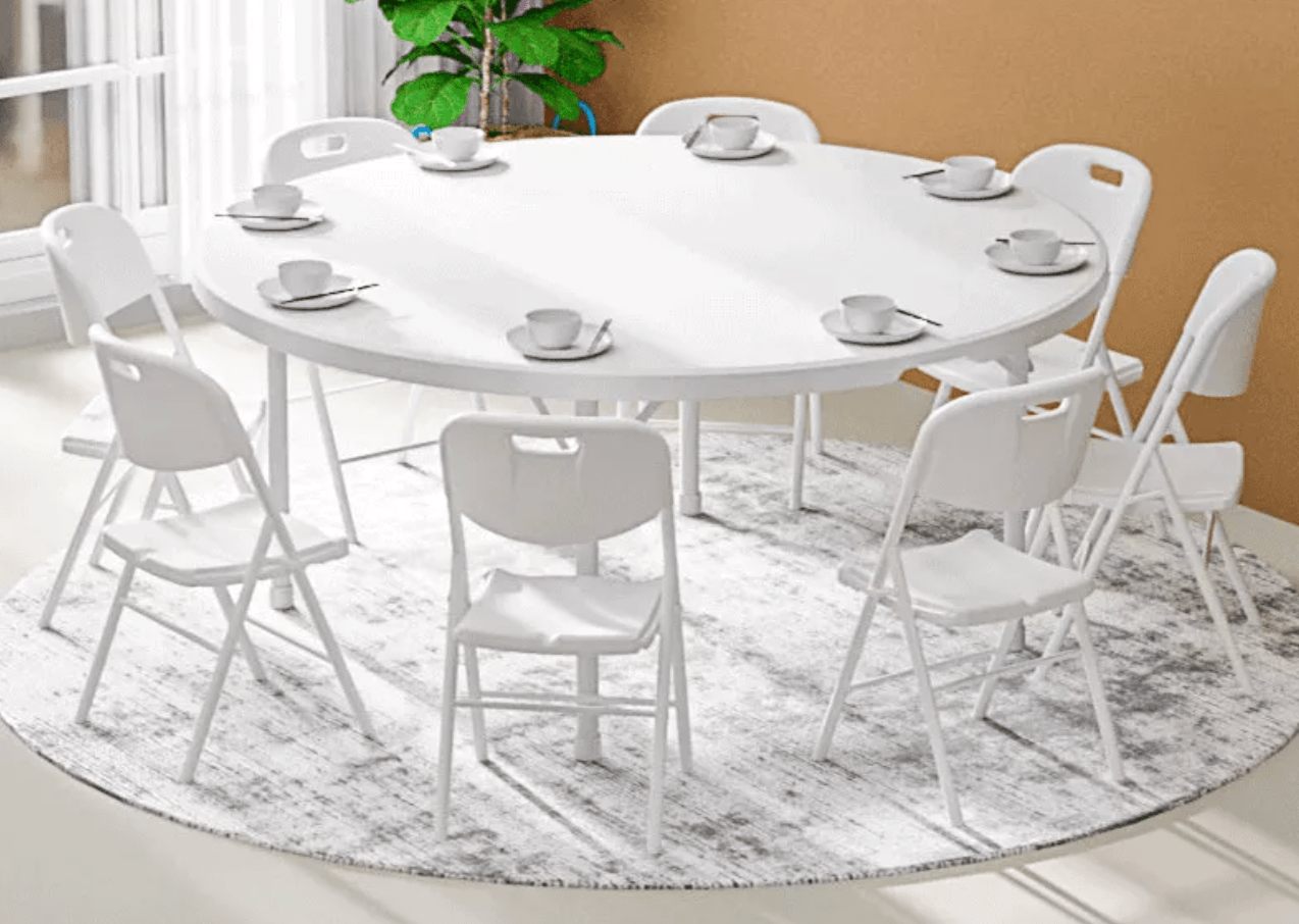 Foldable table - HOME + SG Round Foldable Table