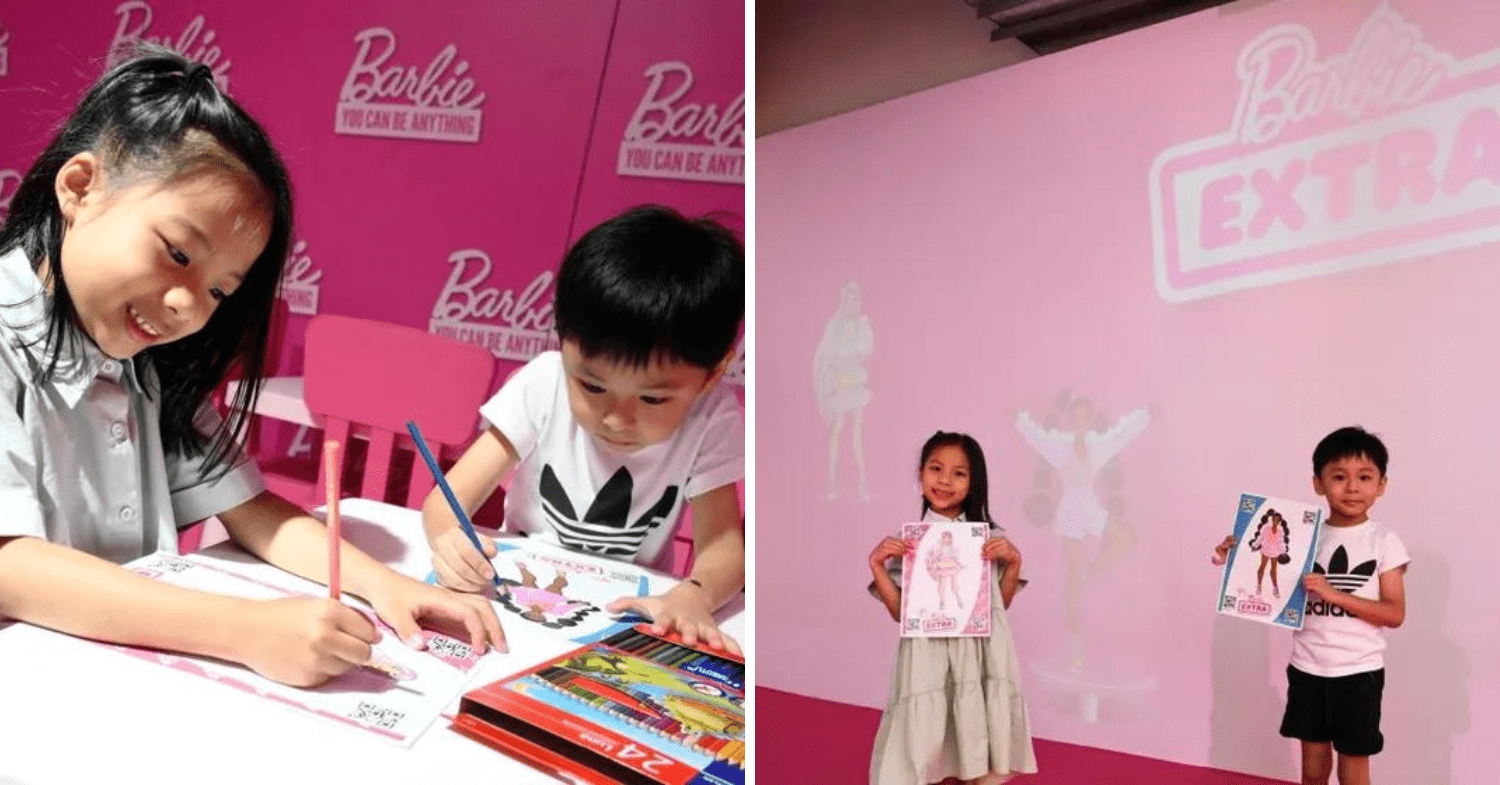 Barbie colouring station