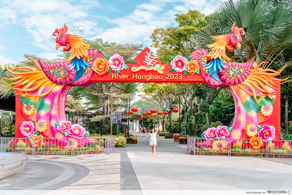 entrance to river hongbao 2023 at gardens by the bay