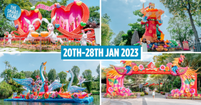 Attractions at river hongbao 2023 at gardens by the bay
