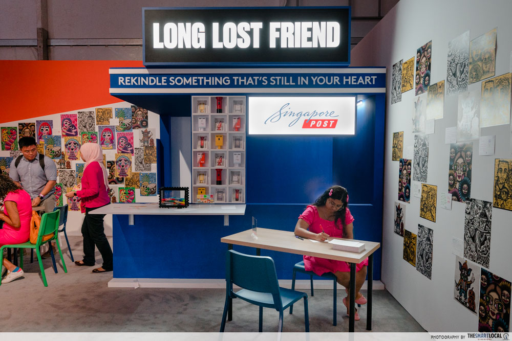 Singpost counter at Long-Lost-Friend at 29Rooms