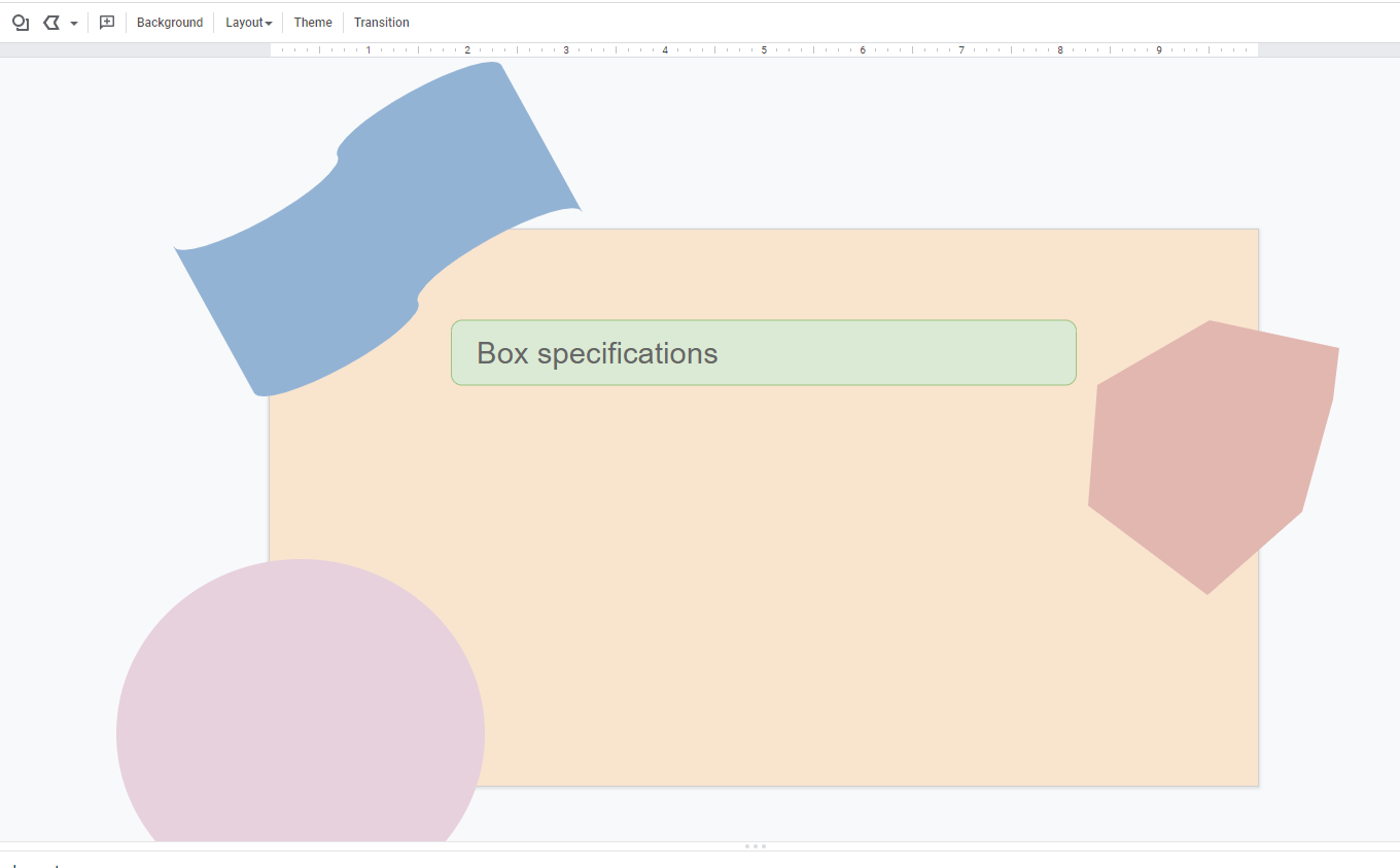 Use shapes to customise slides