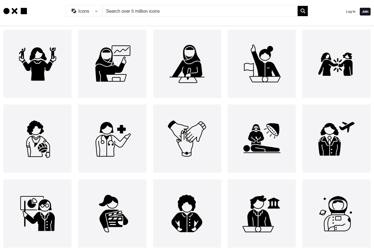 The Noun Project icons