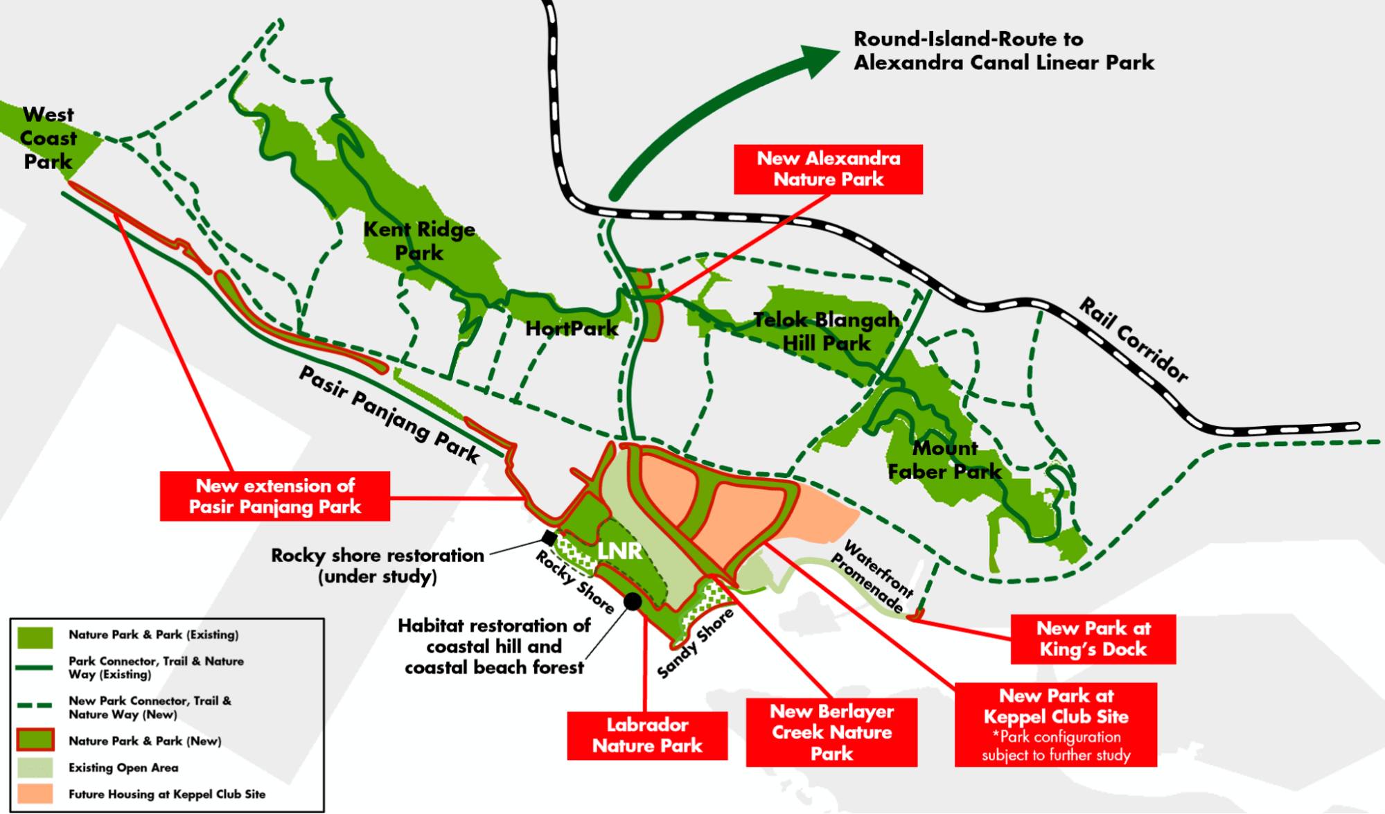 Map of Labrador Nature Park Network