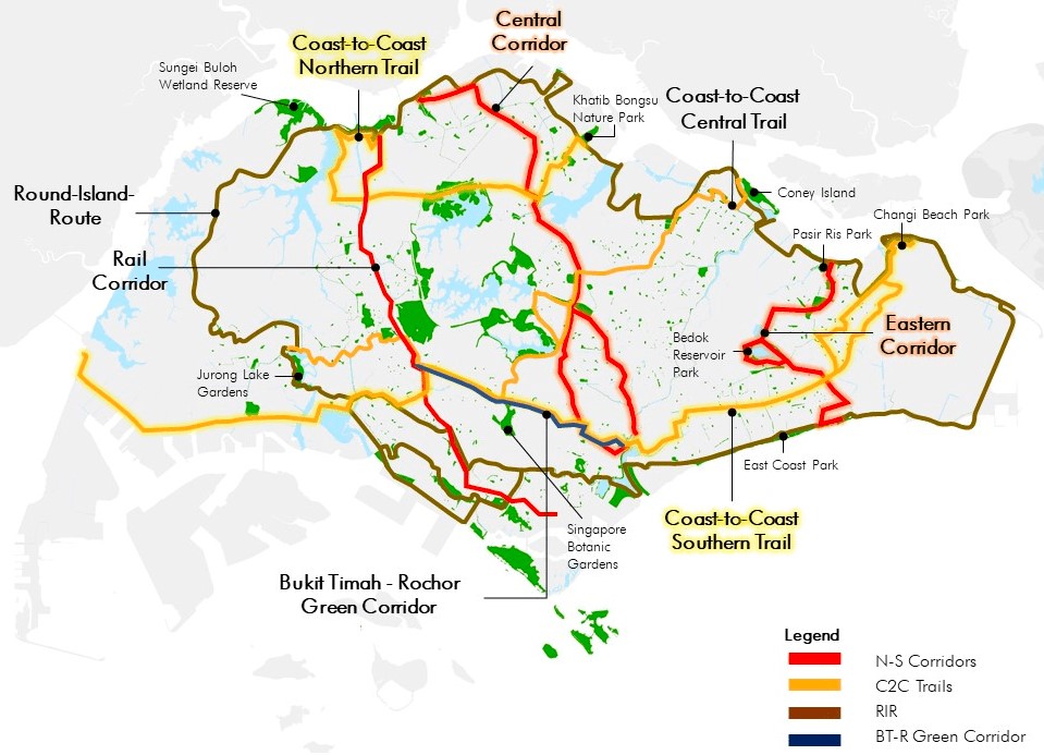 C2C trails map