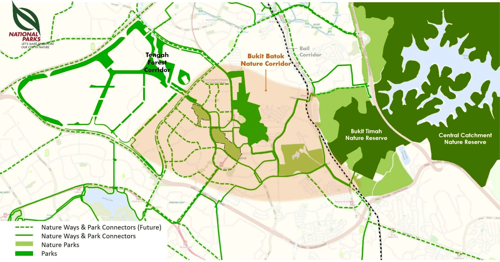 Bukit Batok Nature Corridor Map