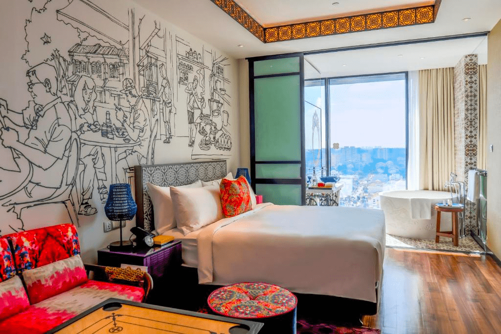 Hotel indigo katong bedroom ( heartland hotel )