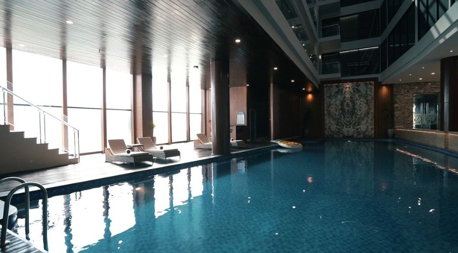 Indoor swimming pool at Dream of Aventus Hotel Kuta 