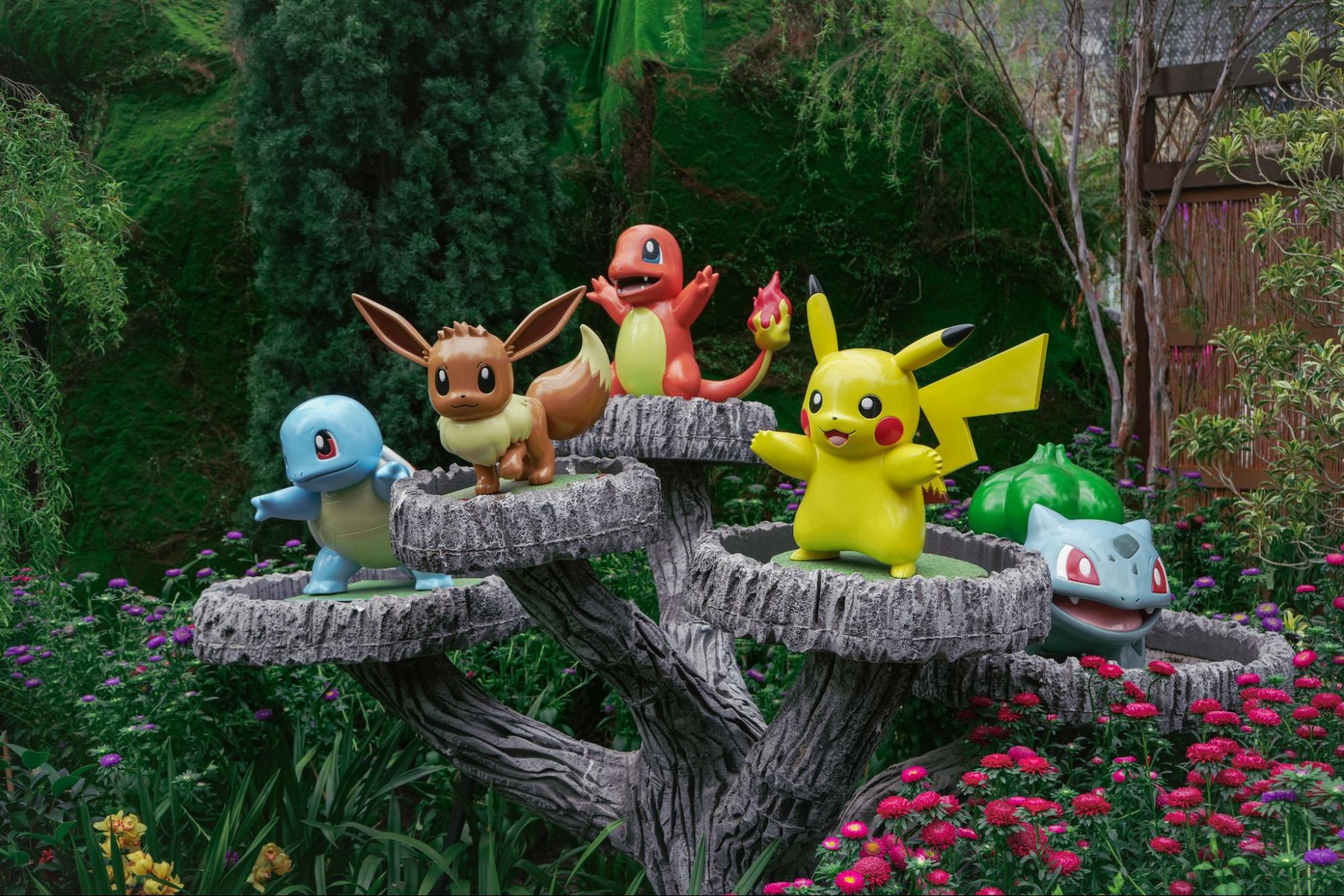 Pokémon Forest - Sakura display 2023 singapore