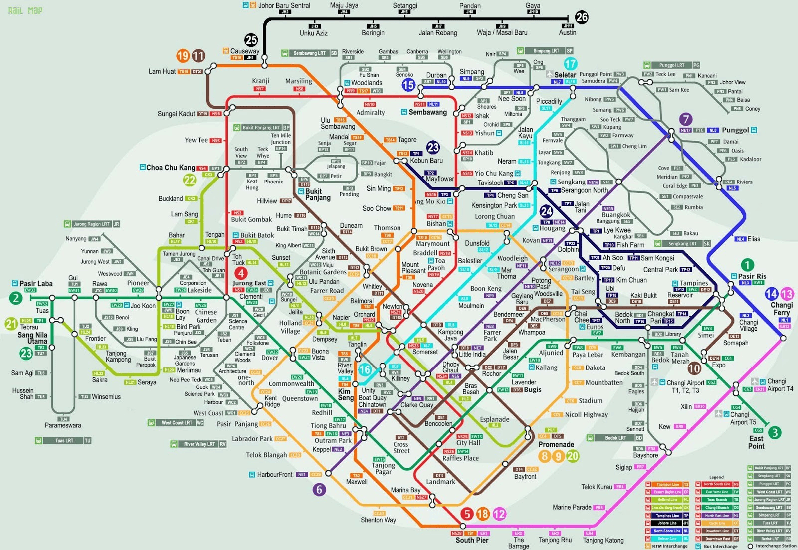 Future Singapore MRT Map
