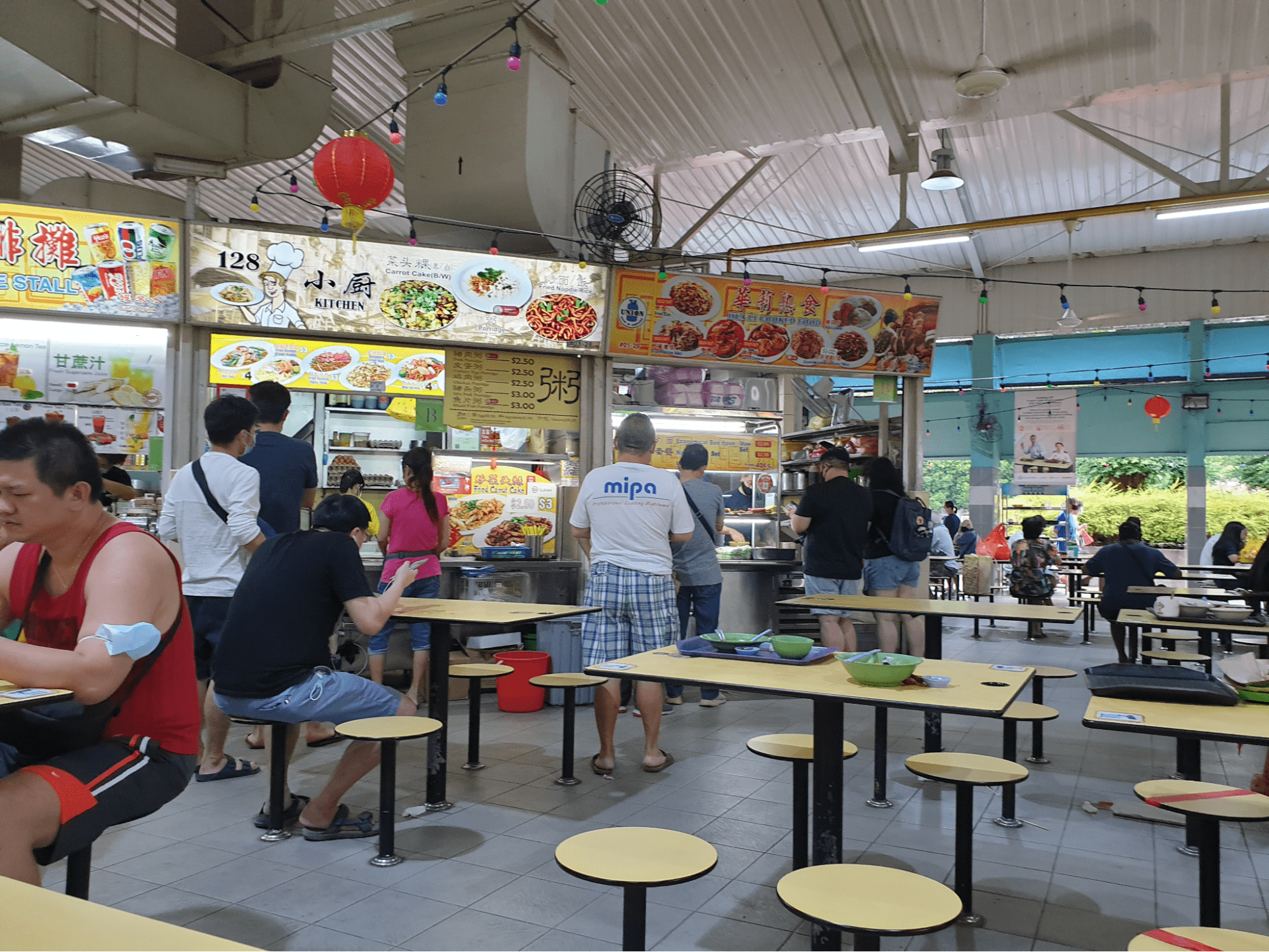 Marsiling Lane Market and food centre interior