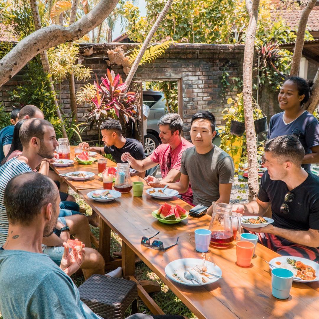 bali coworking spaces - outpost ubud members lunch