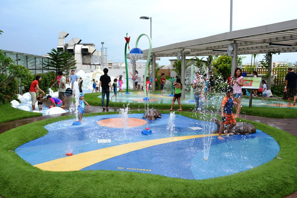 free water playgrounds - Wildlife Wet Play Area