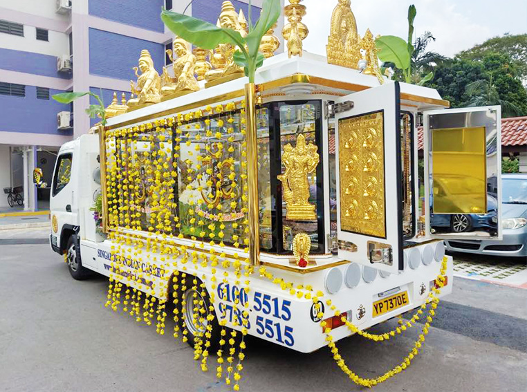 planning funeral singapore - hearse for hindu wake