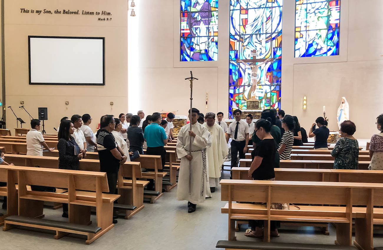 planning funeral singapore - catholic funeral at parish