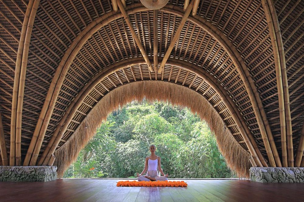 Romantic Bali Hotels - Pramana Watu Kurung Resort - yoga