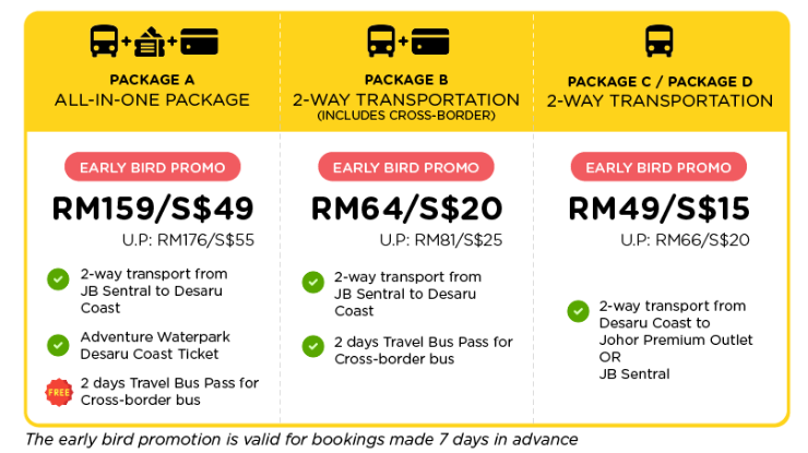 singapore to desaru transport guide - bus packages