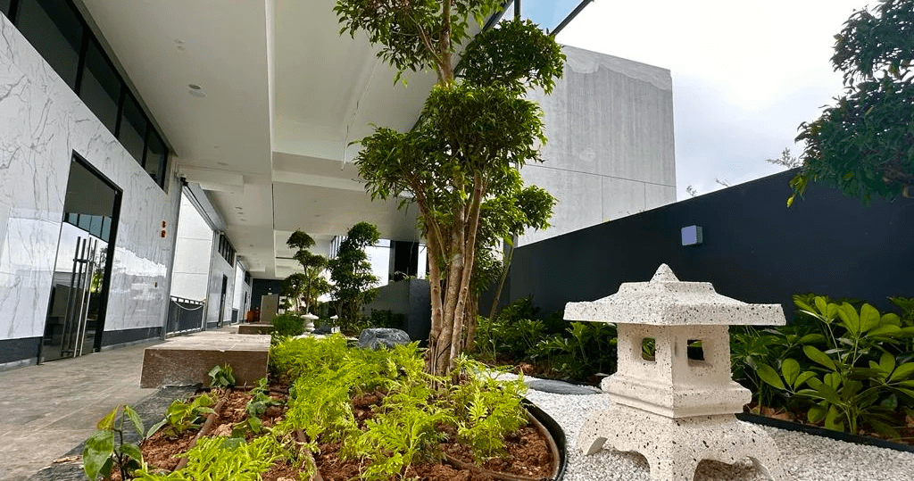 Funeral parlour Singapore - garden