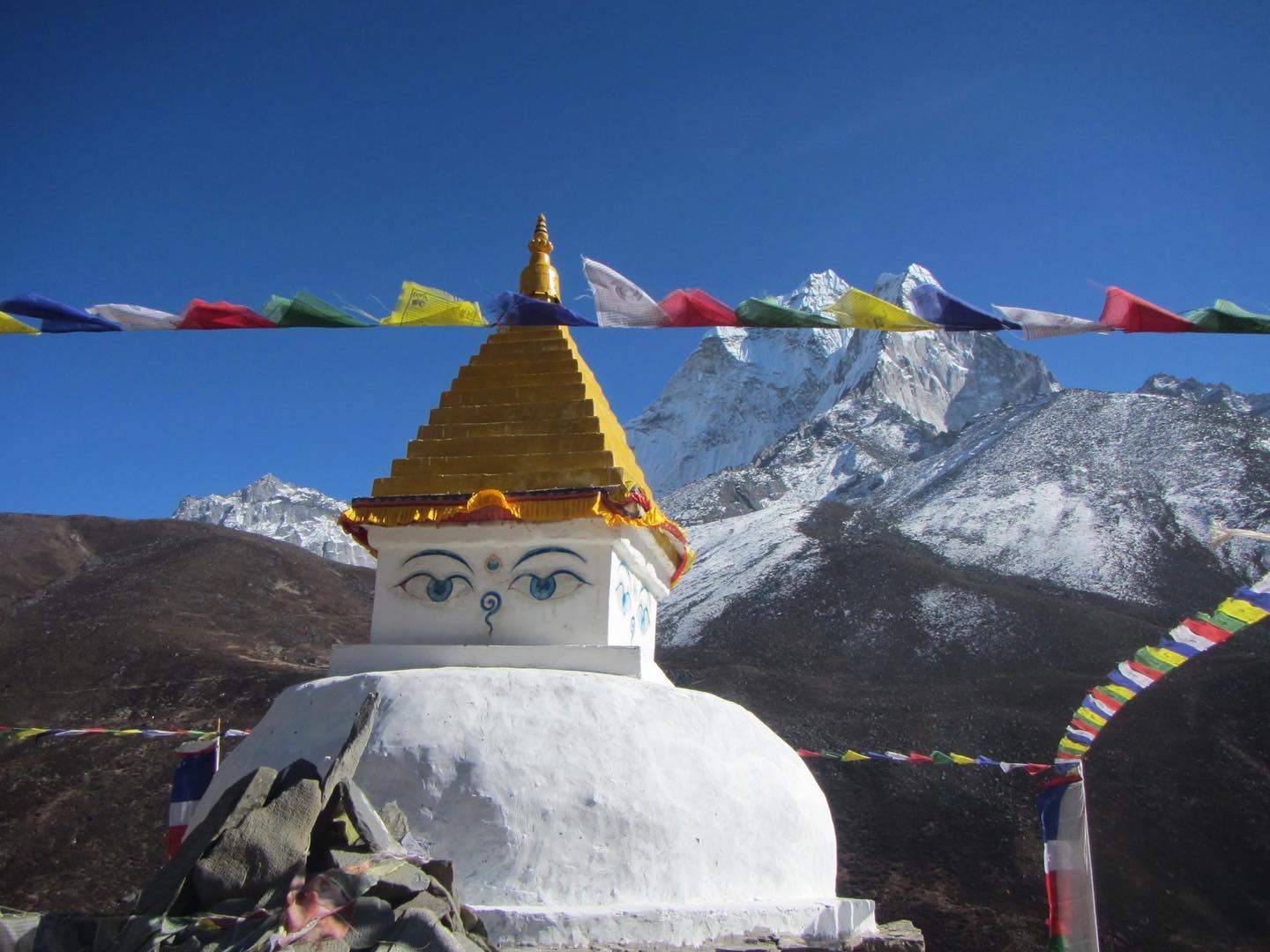 Mount Everest Base Camp Nepalese stupa