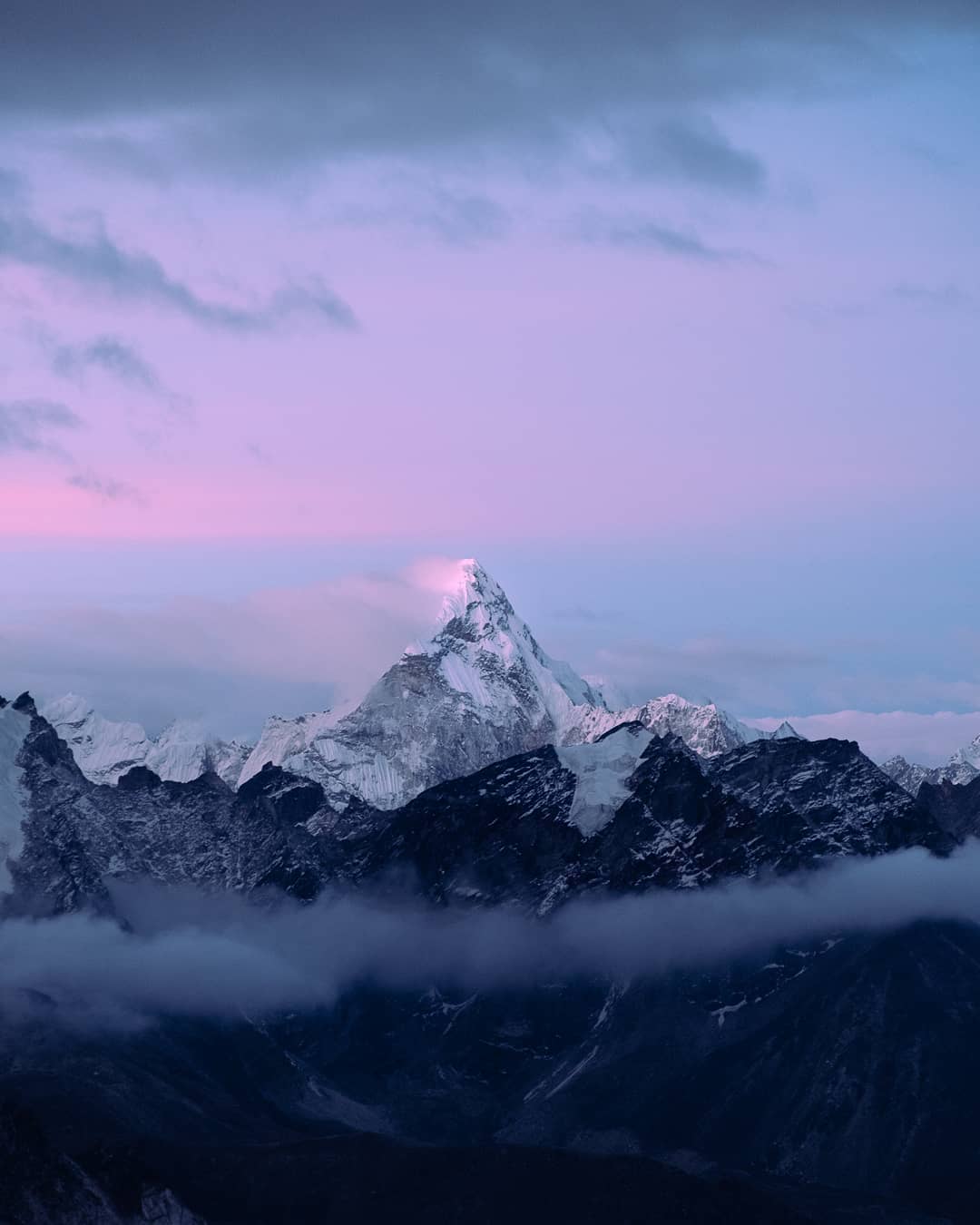 Mount Everest Base Camp sunset