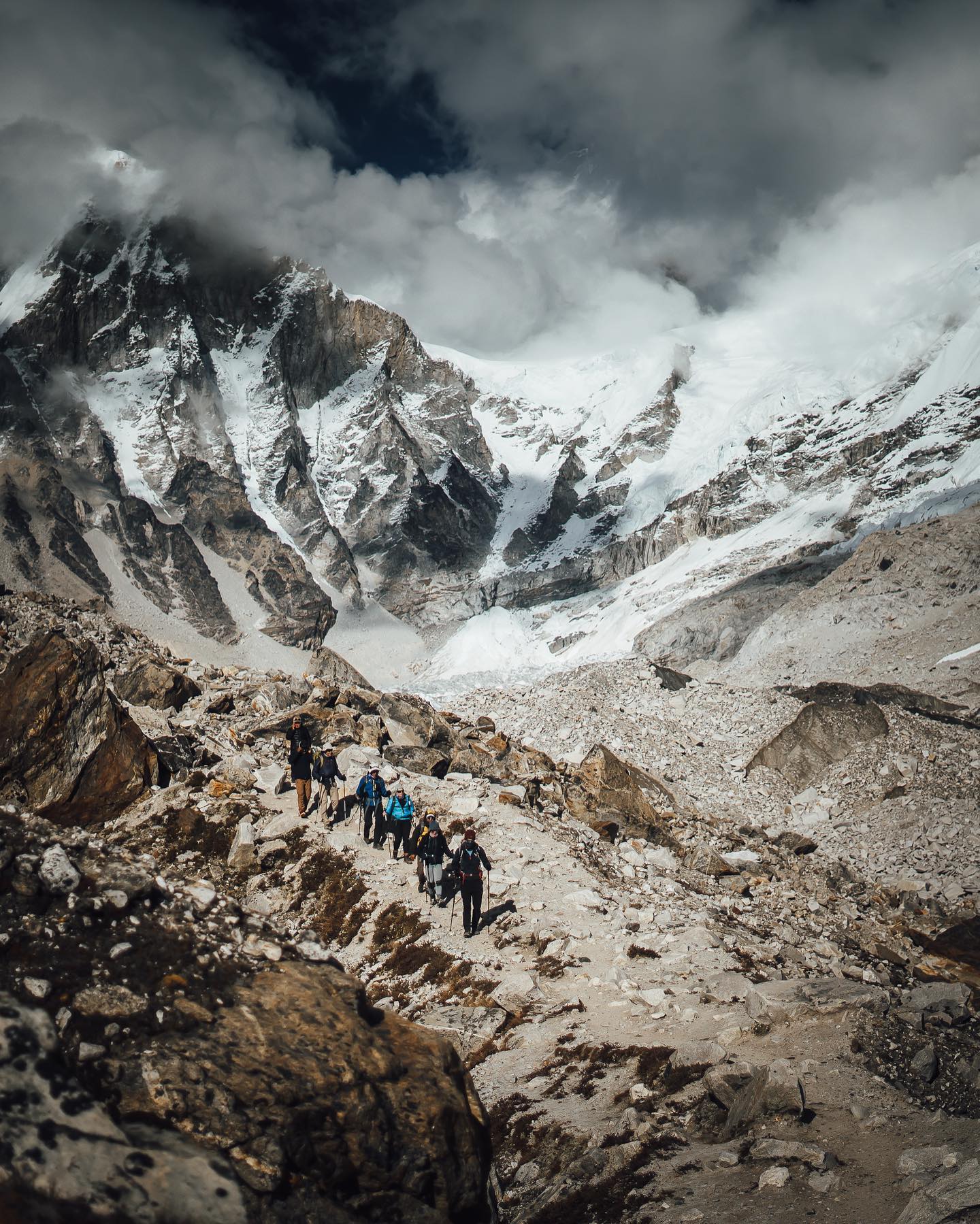 Mount Everest Base Camp trekking group