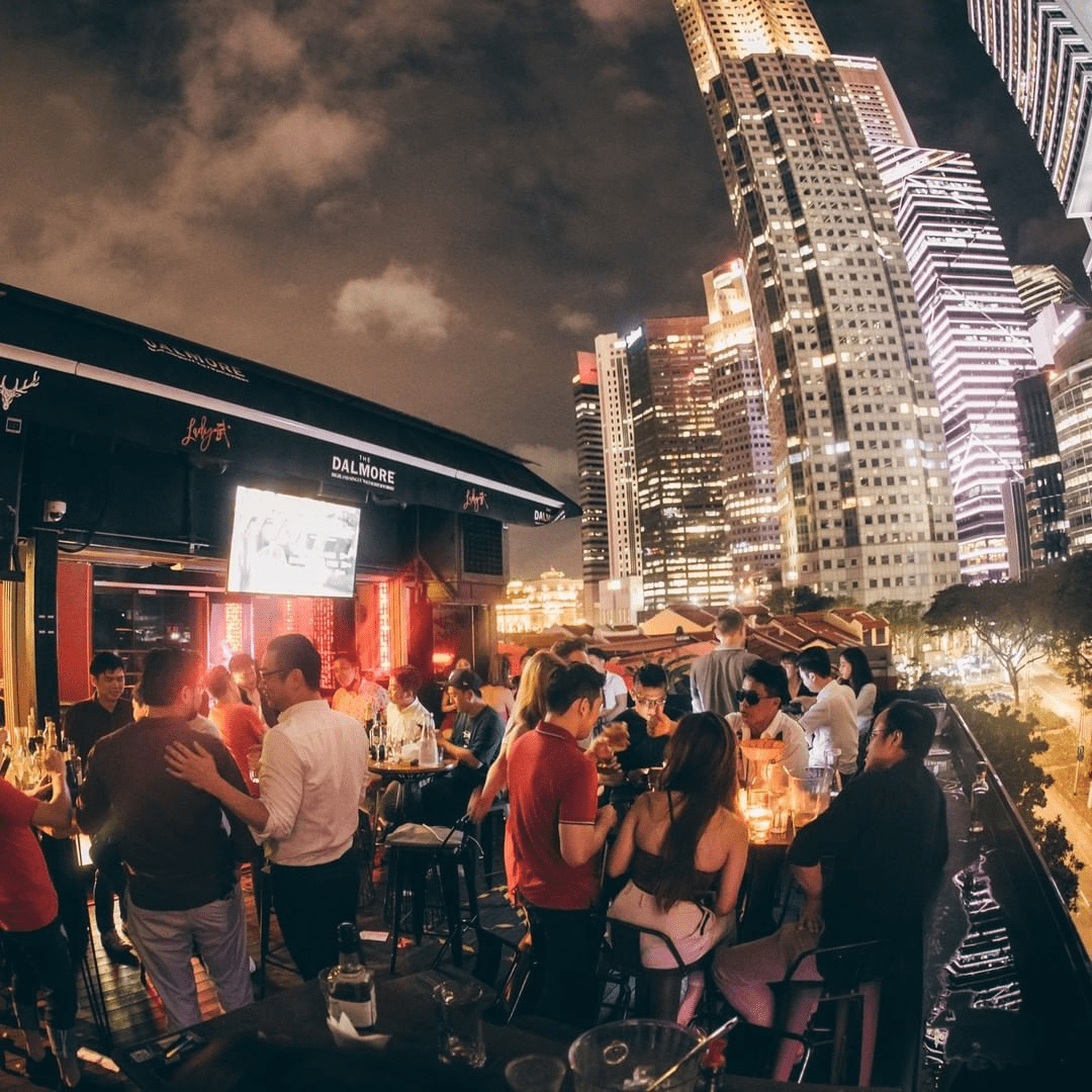 Rooftop bars - lady wu seating and view