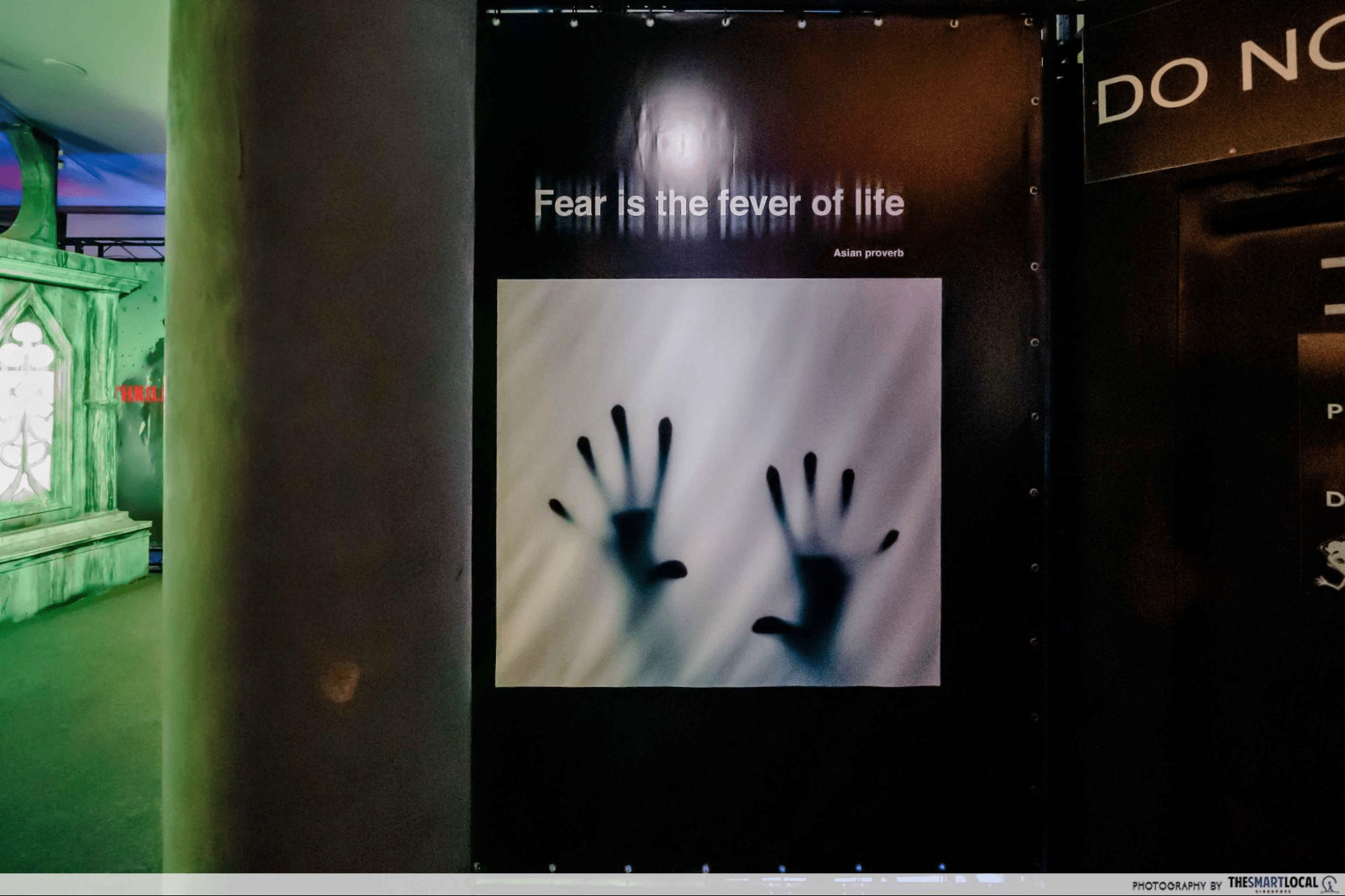 Science centre phobia exhibition - fear quote