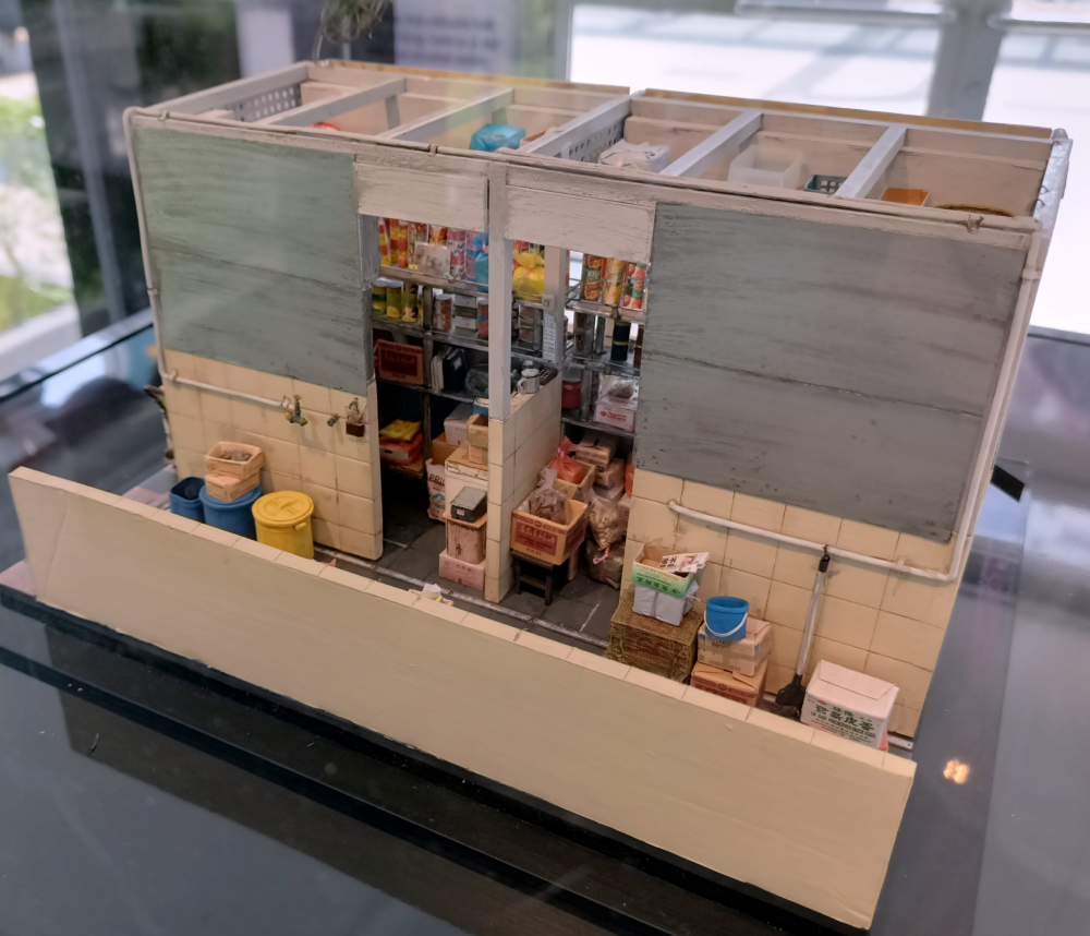 Diorama of Singapore Provision Shop