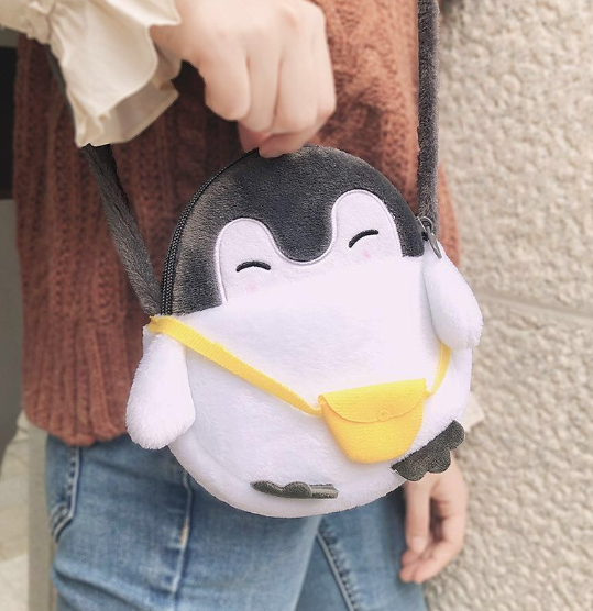 Penguin Plush Shoulder Bag
