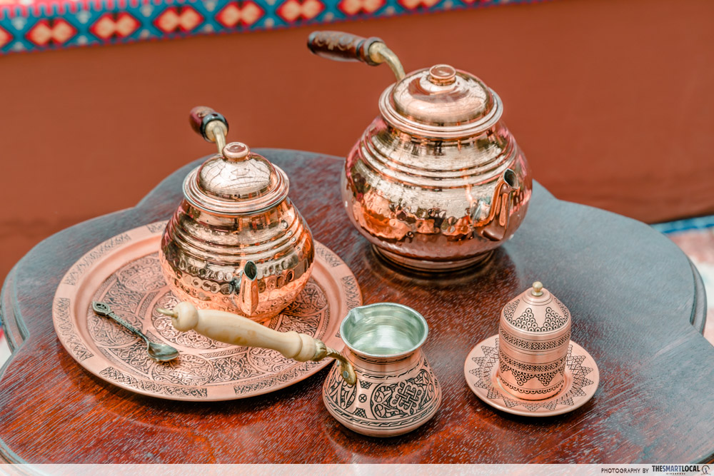 garden dome - copper tea set