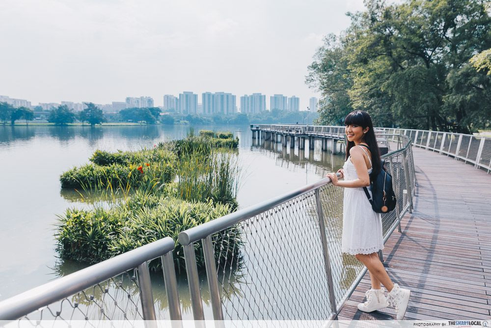 lakeside garden singapore - Jurong Lake boardwalk