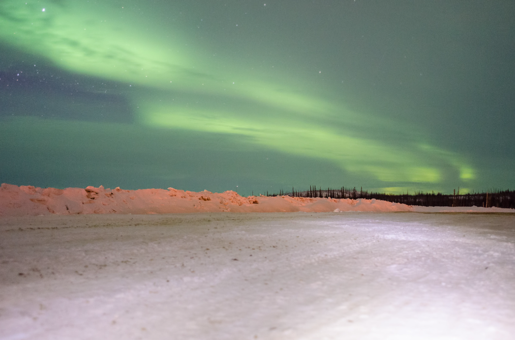 northern lights and southern lights - Fairbanks