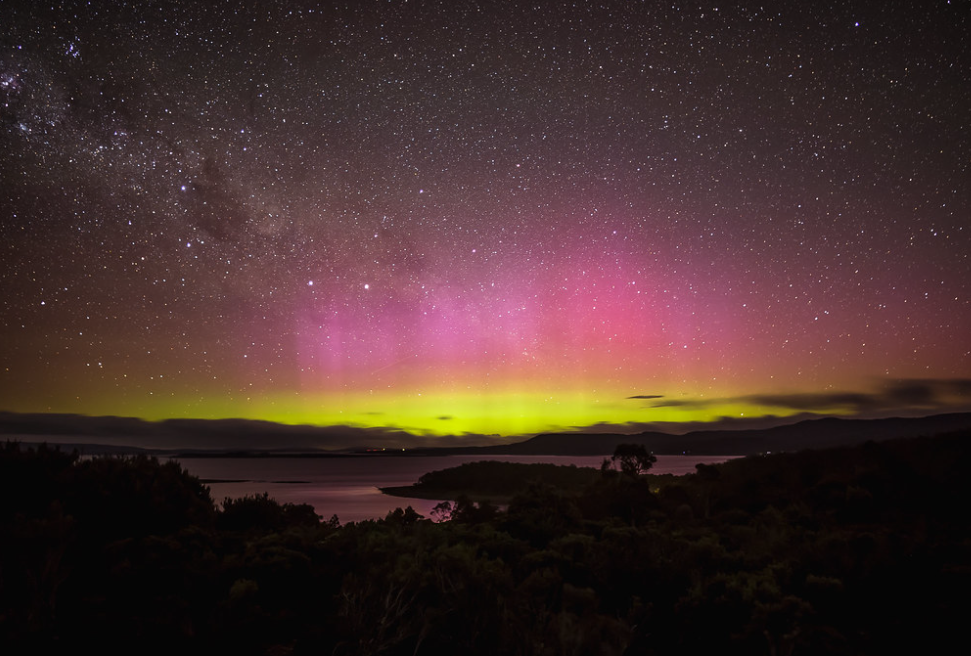 northern lights and southern lights - Tasmania
