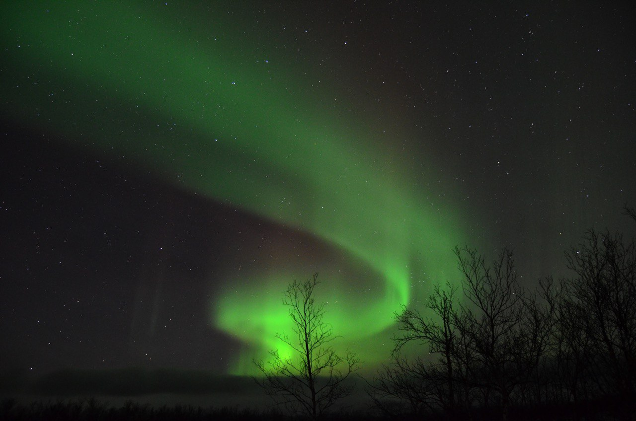 northern lights and southern lights - abisko