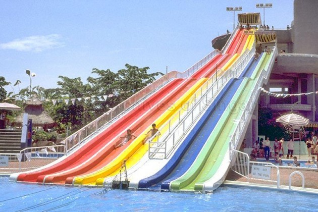 old theme parks singapore - Big Splash - slide