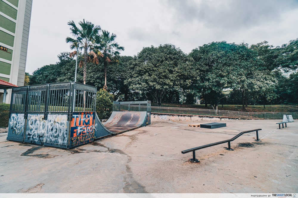skateparks in singapore-Eunos Petal Garden Skatepark overview
