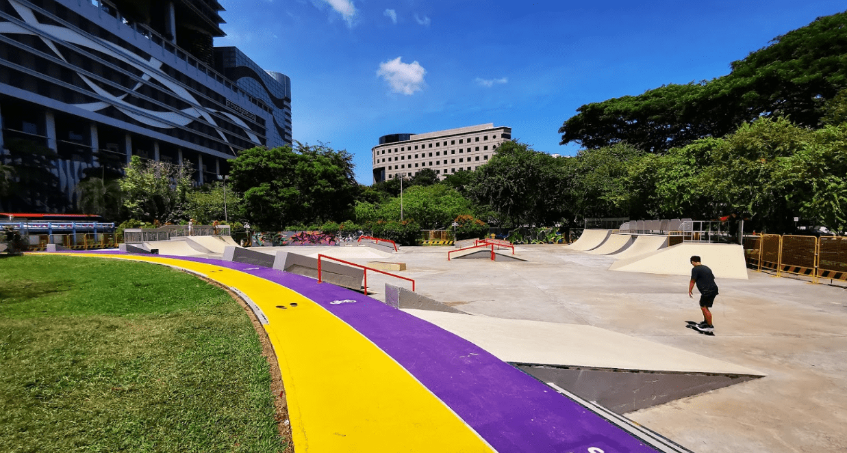 skateparks in singapore-Somerset Skatepark overview