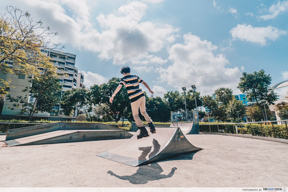 skateparks in singapore-tampines skatepark beginner friendly