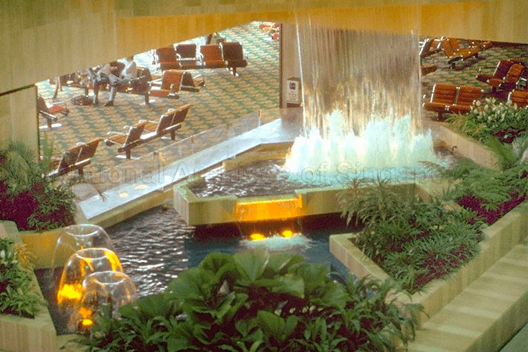 Changi Airport Iconic Spots Water Fountain