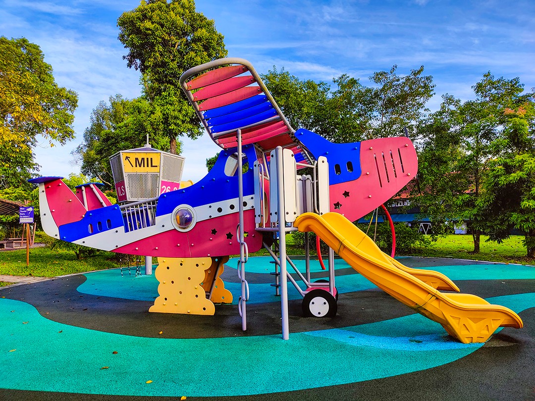 Hampstead Wetlands Park - Plane-themed playground
