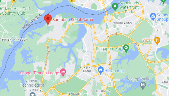 Sarimbun Scout Camp - map