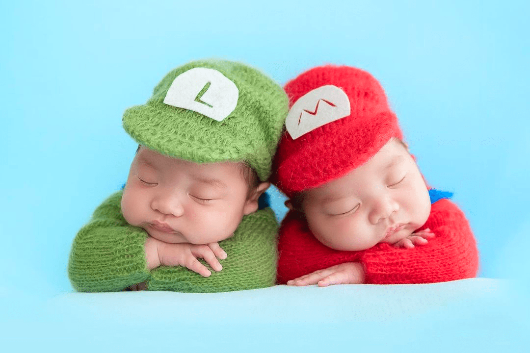 Themed Photo Studios Newborn Mario
