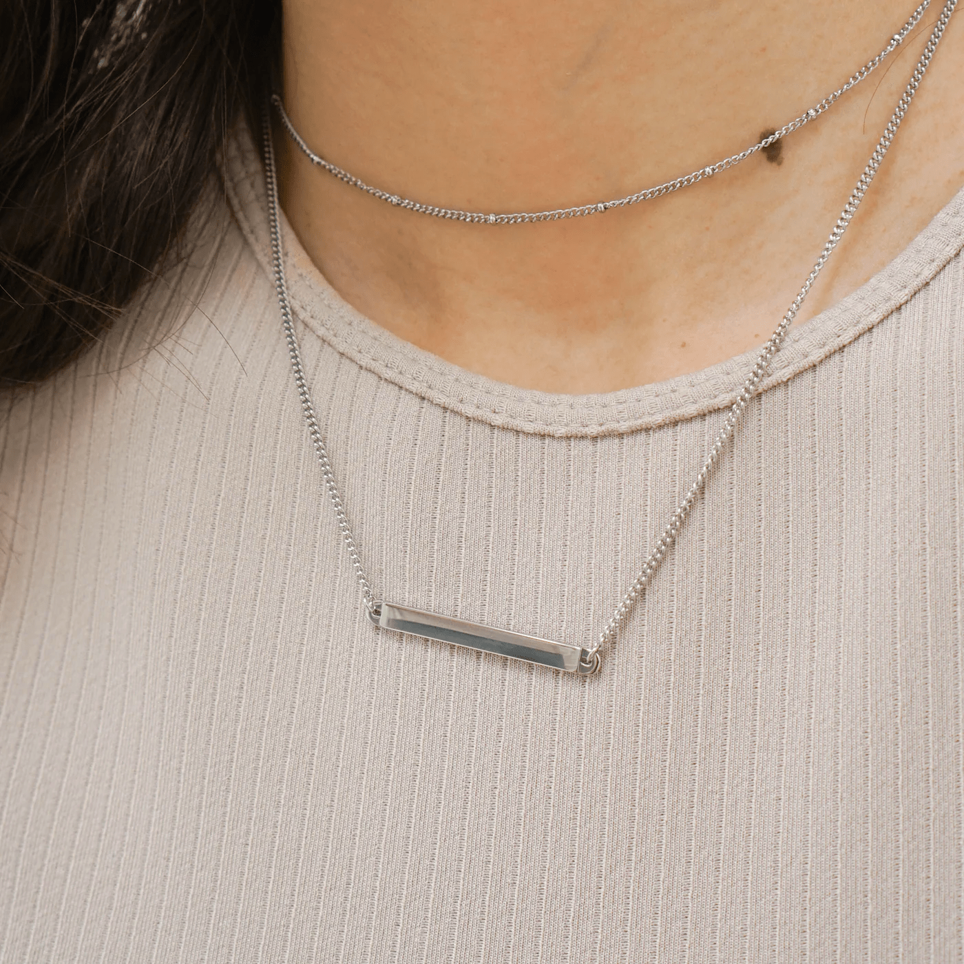 affordable mother's day gift-made different co baylor bar necklace